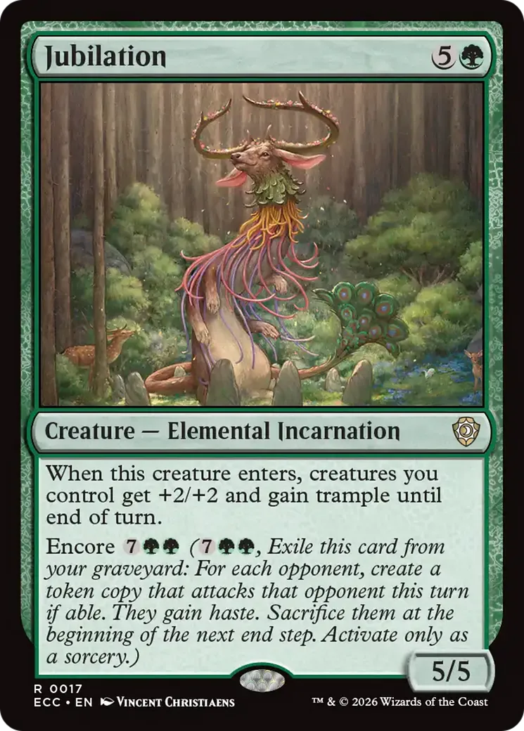 Jubilation — Lorwyn Eclipsed Commander — Magic: The Gathering