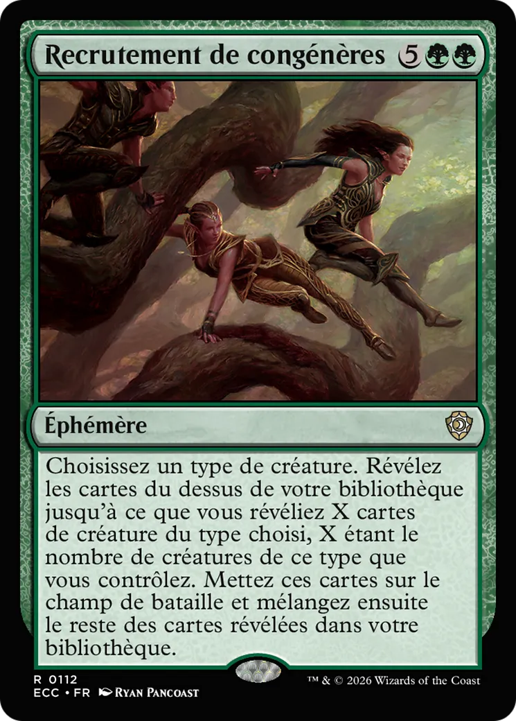 Recrutement de congénères from Lorwyn Eclipsed Commander - Magic: The Gathering