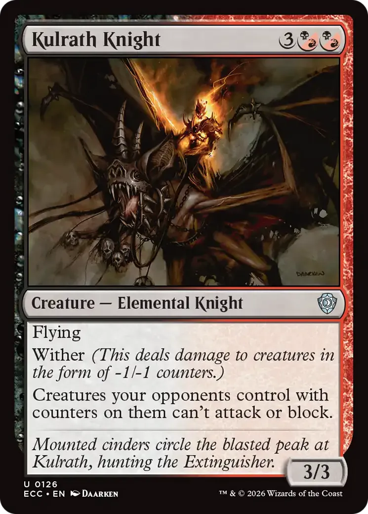 Chevalier de Kulrajh — Lorwyn Eclipsed Commander — Magic: The Gathering