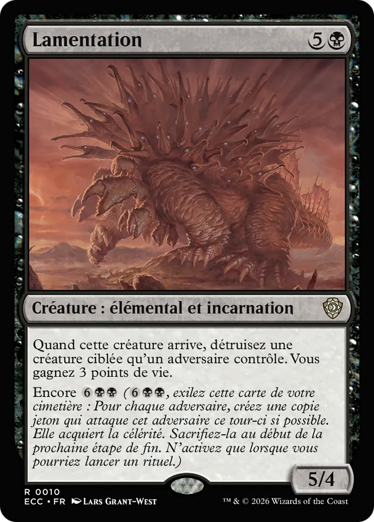Lamentation — Lorwyn Eclipsed Commander — Magic: The Gathering