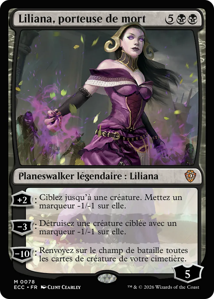 Liliana, porteuse de mort — Lorwyn Eclipsed Commander — Magic: The Gathering