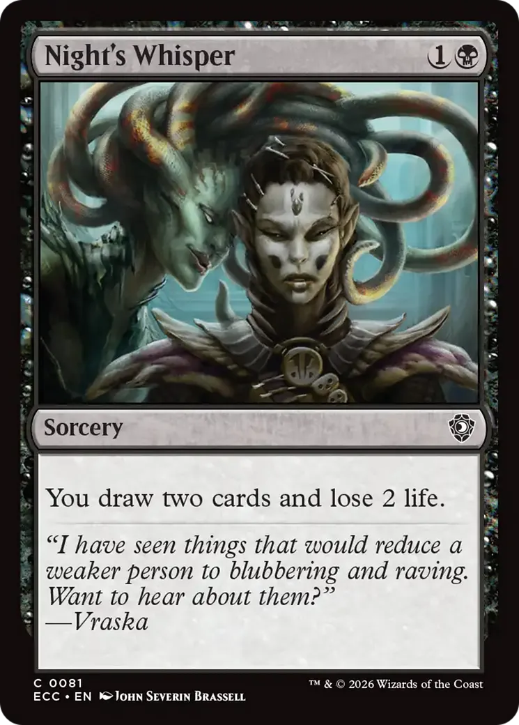 Chuchotements nocturnes — Lorwyn Eclipsed Commander — Magic: The Gathering