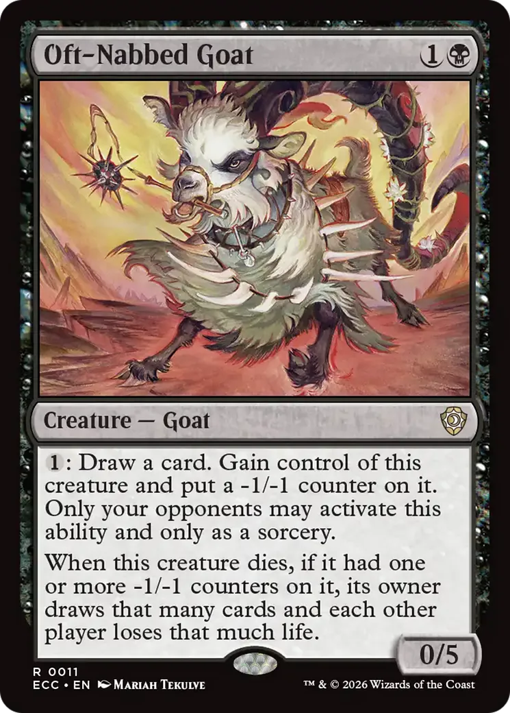 Oft-Nabbed Goat — Lorwyn Eclipsed Commander — Magic: The Gathering