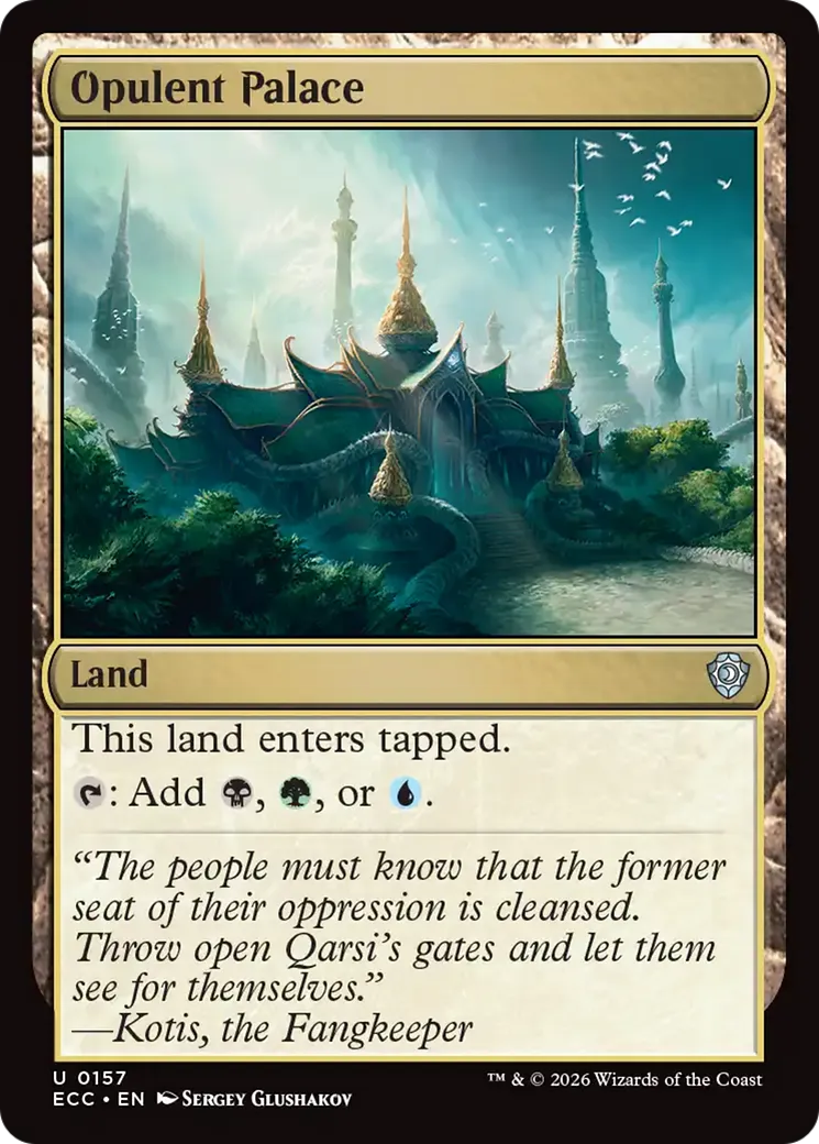 Opulent Palace — Lorwyn Eclipsed Commander — Magic: The Gathering