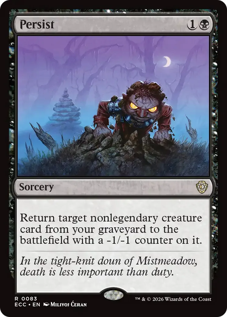 Persist — Lorwyn Eclipsed Commander — Magic: The Gathering