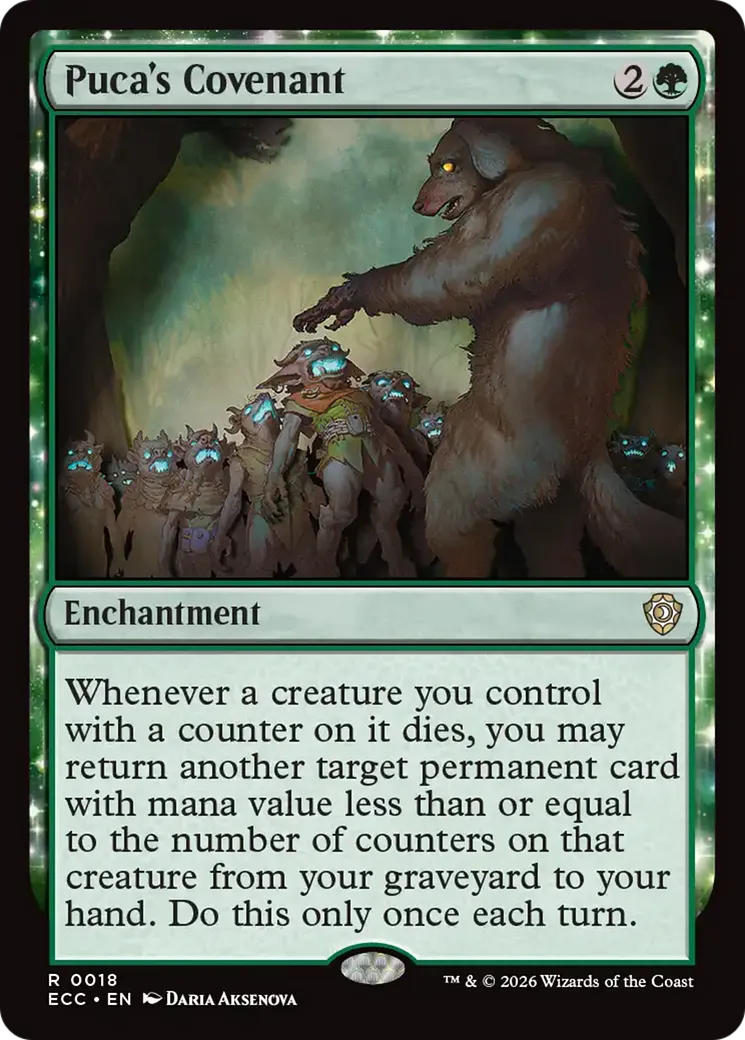 Puca's Covenant — Lorwyn Eclipsed Commander — Magic: The Gathering