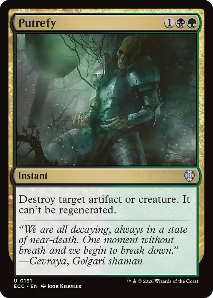 Putréfier — Lorwyn Eclipsed Commander — Magic: The Gathering