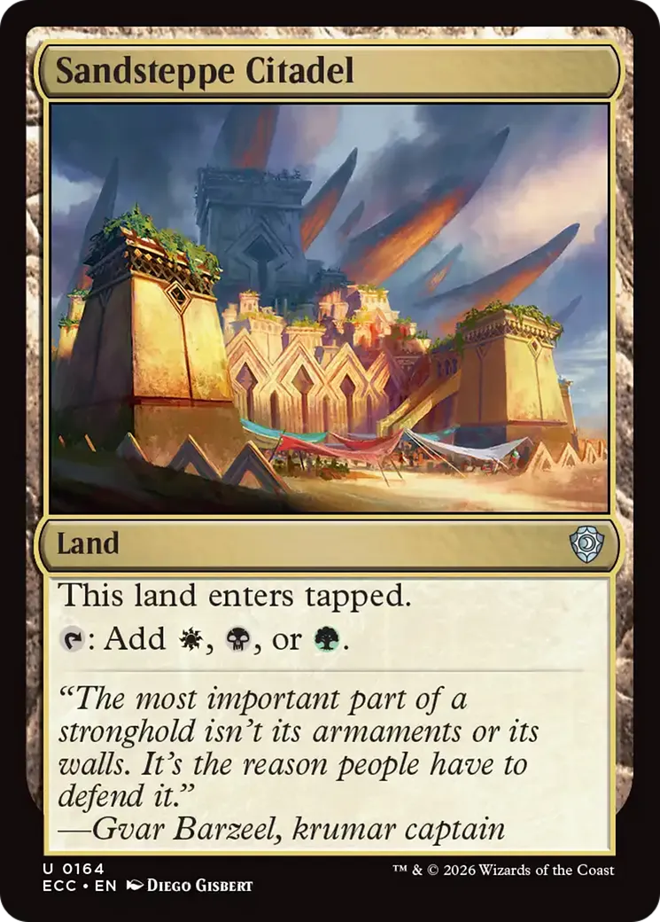Sandsteppe Citadel — Lorwyn Eclipsed Commander — Magic: The Gathering
