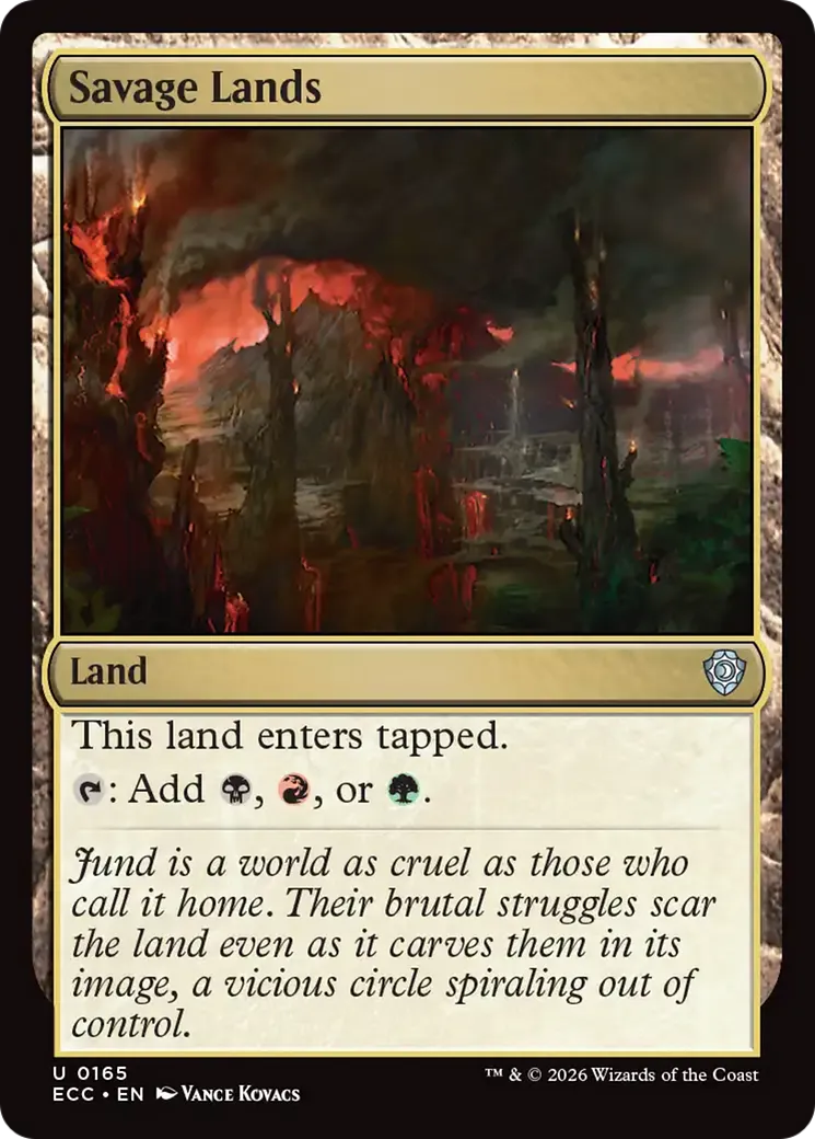Savage Lands — Lorwyn Eclipsed Commander — Magic: The Gathering