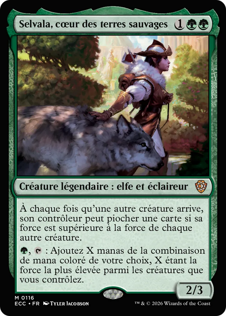 Selvala, cœur des terres sauvages — Lorwyn Eclipsed Commander — Magic: The Gathering