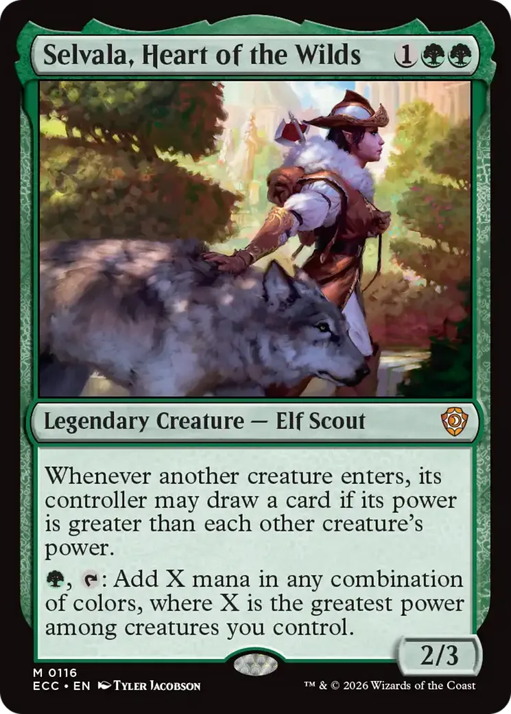 Selvala, Heart of the Wilds — Lorwyn Eclipsed Commander — Magic: The Gathering