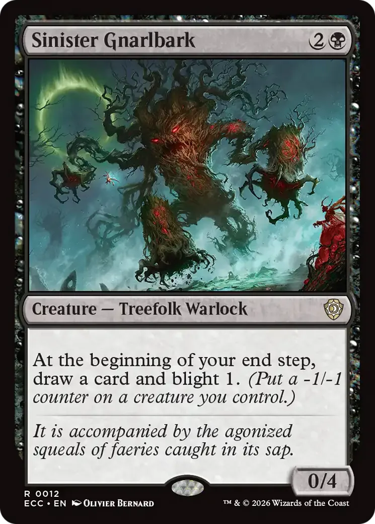 Sinister Gnarlbark — Lorwyn Eclipsed Commander — Magic: The Gathering