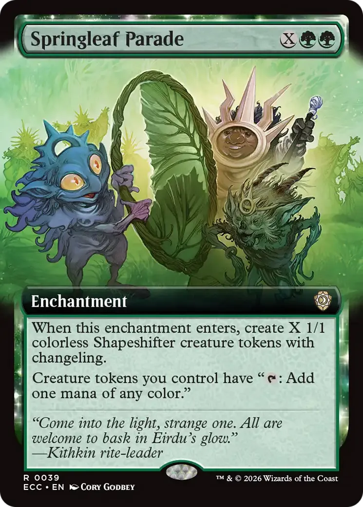 Springleaf Parade — Lorwyn Eclipsed Commander — Magic: The Gathering