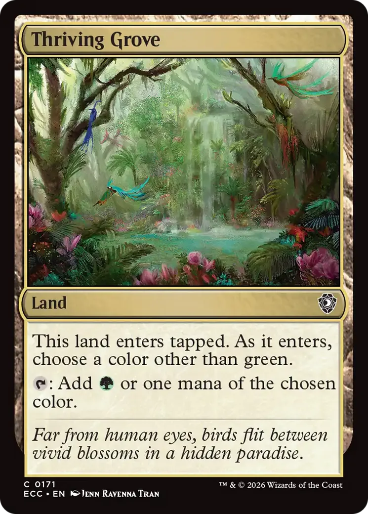 Bosquet prospère — Lorwyn Eclipsed Commander — Magic: The Gathering