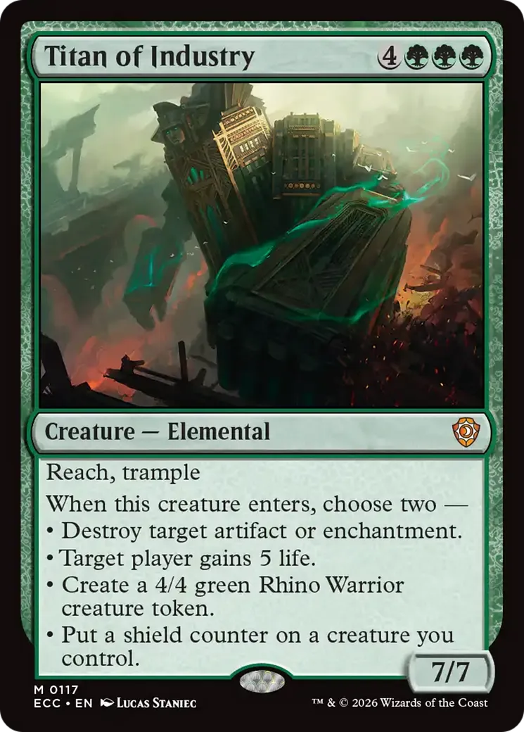 Titan of Industry — Lorwyn Eclipsed Commander — Magic: The Gathering