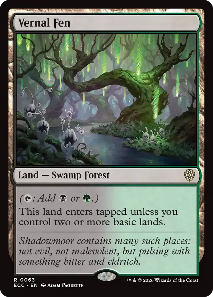 Vernal Fen — Lorwyn Eclipsed Commander — Magic: The Gathering