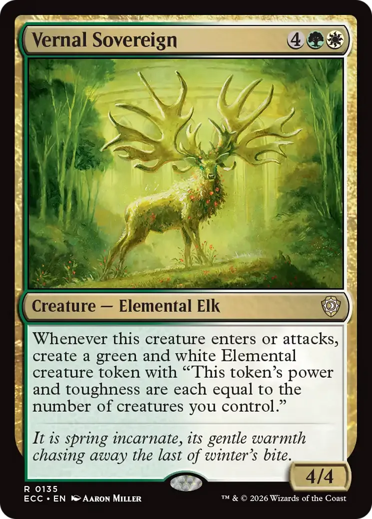 Vernal Sovereign — Lorwyn Eclipsed Commander — Magic: The Gathering