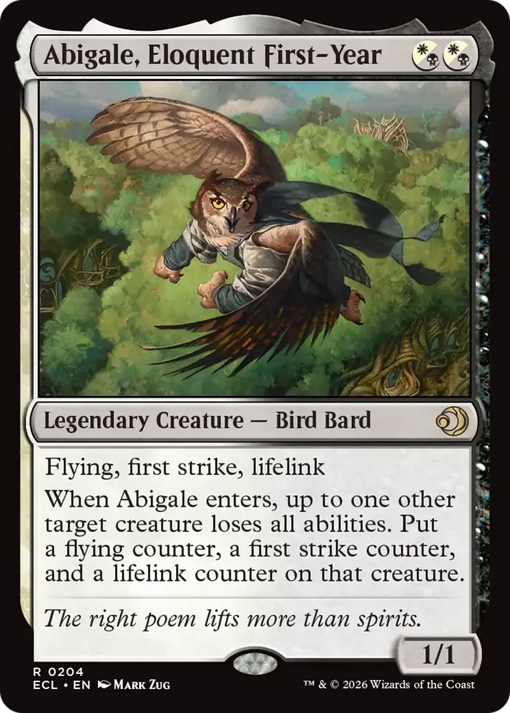 Abrise, première année éloquente — Lorwyn Eclipsed — Magic: The Gathering