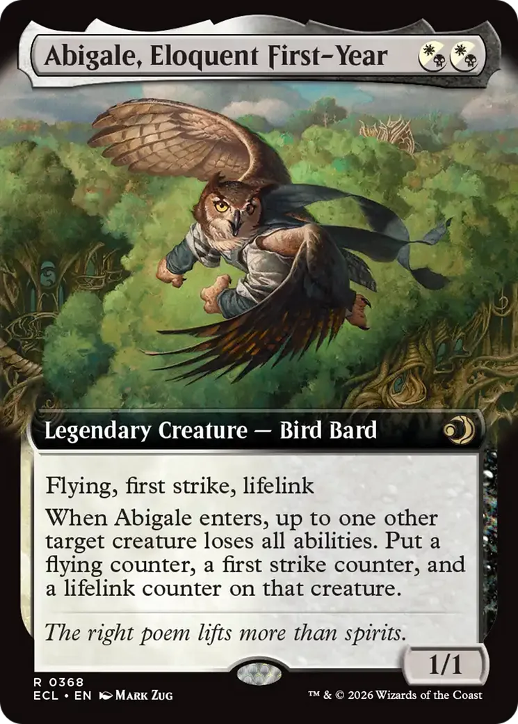 Abigale, Eloquent First-Year — Lorwyn Eclipsed — Magic: The Gathering