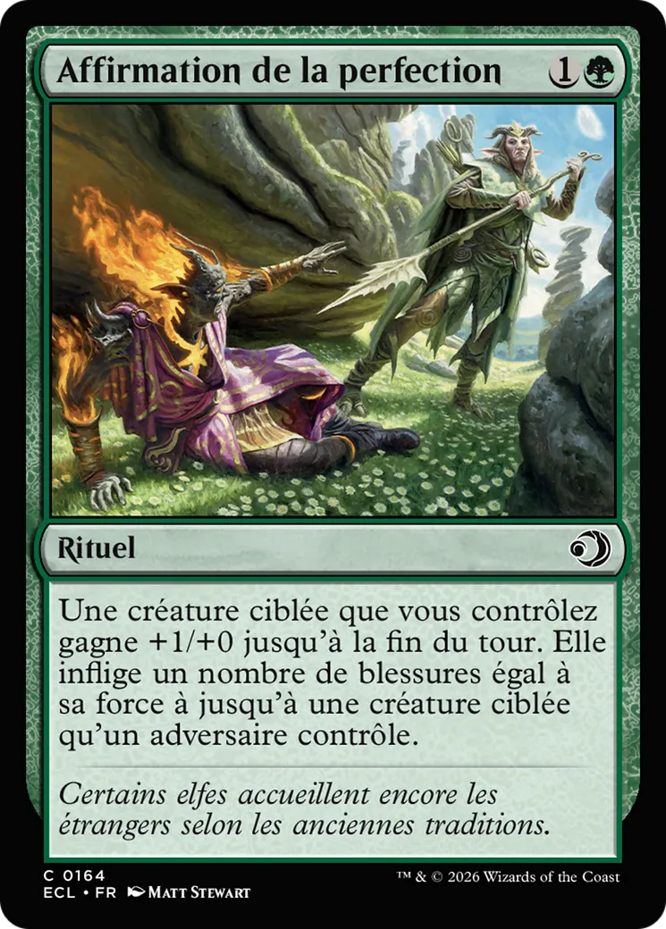 Affirmation de la perfection — Lorwyn Eclipsed — Magic: The Gathering