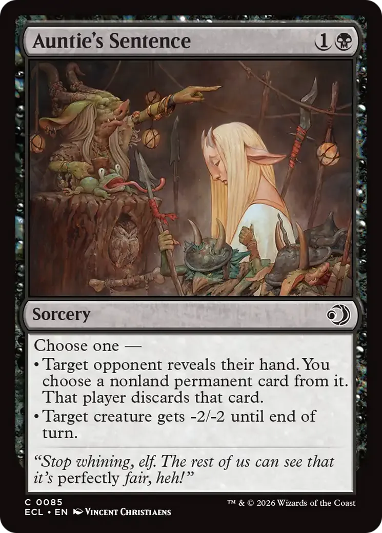 Sentence de Tantine — Lorwyn Eclipsed — Magic: The Gathering