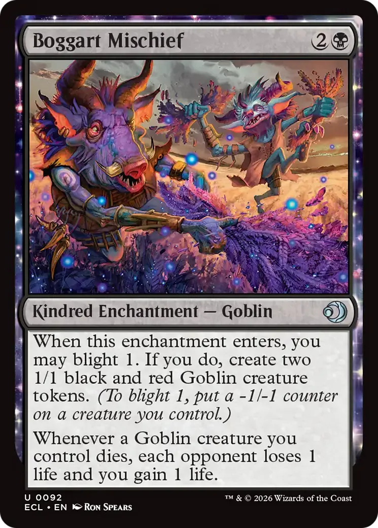 Malice de boggart — Lorwyn Eclipsed — Magic: The Gathering