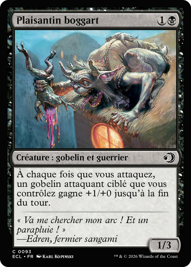 Plaisantin boggart — Lorwyn Eclipsed — Magic: The Gathering