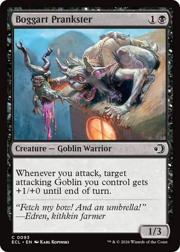 Boggart Prankster — Lorwyn Eclipsed — Magic: The Gathering