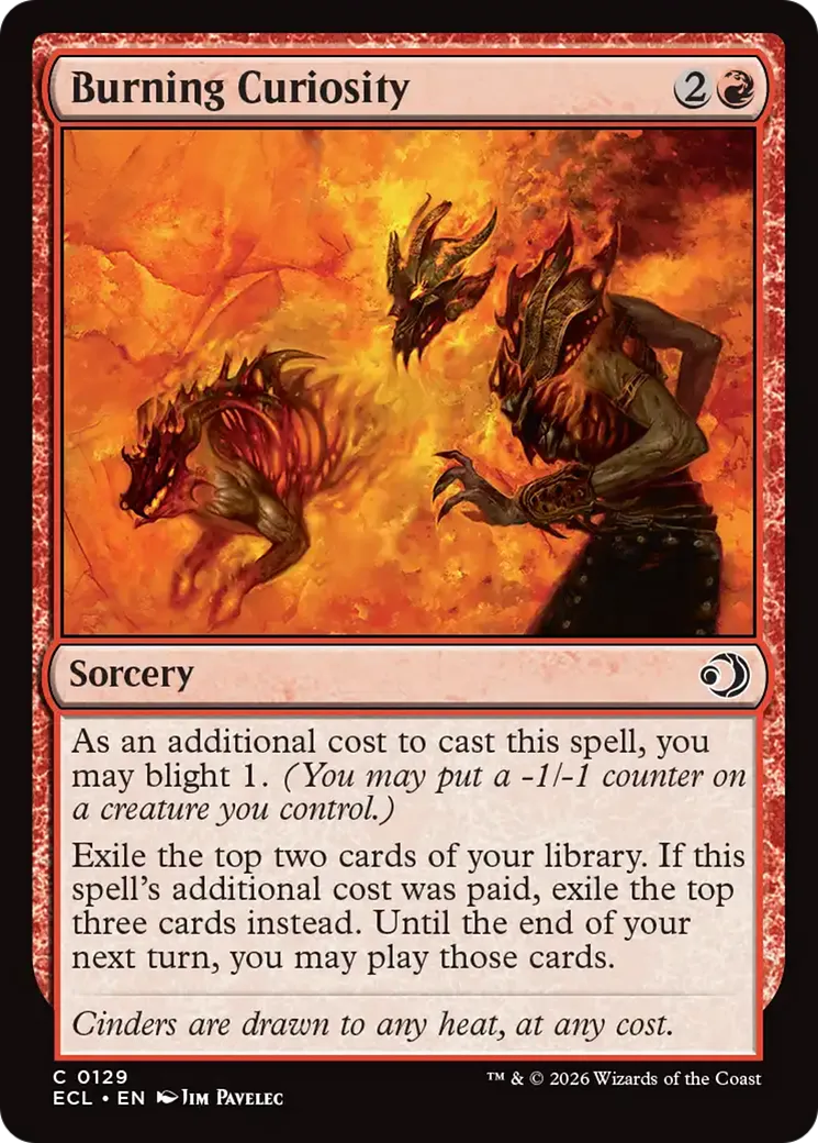 Burning Curiosity — Lorwyn Eclipsed — Magic: The Gathering