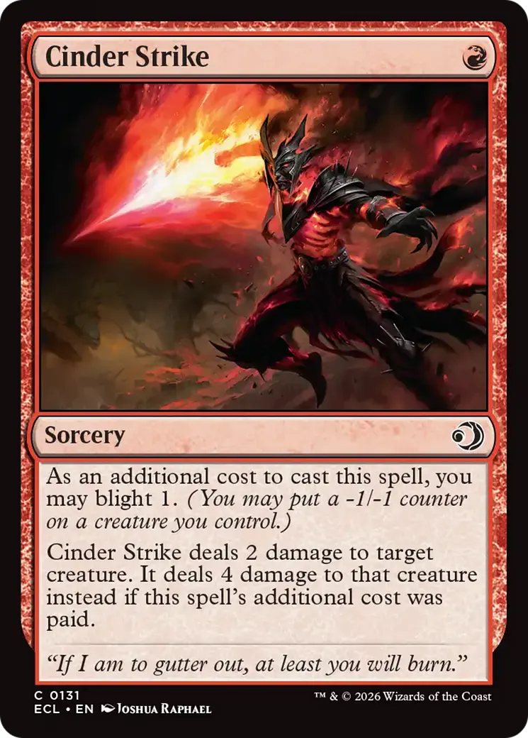 Frappe de cendres — Lorwyn Eclipsed — Magic: The Gathering