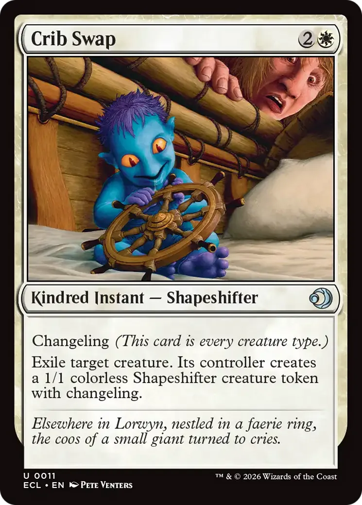 Échange au berceau — Lorwyn Eclipsed — Magic: The Gathering