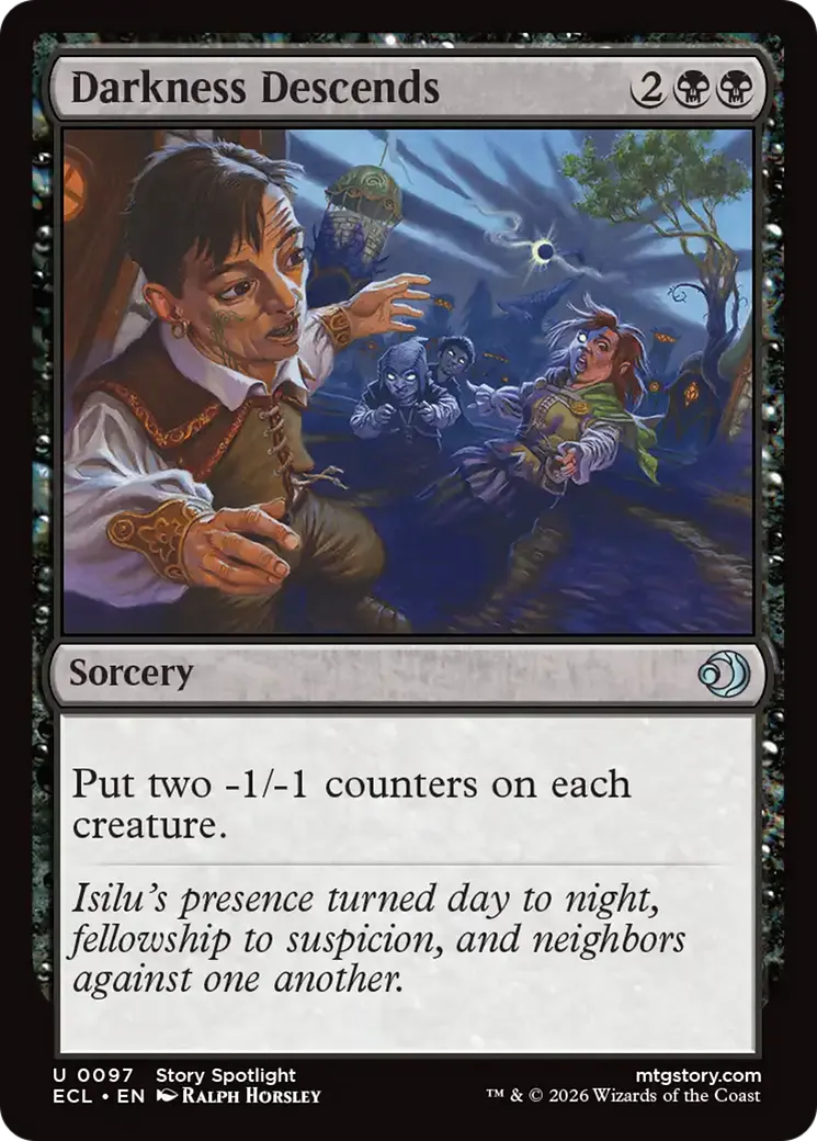 Ténèbres en descente — Lorwyn Eclipsed — Magic: The Gathering