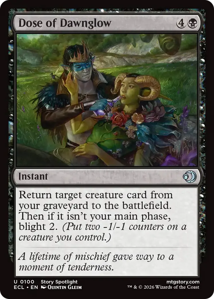 Dose of Dawnglow — Lorwyn Eclipsed — Magic: The Gathering