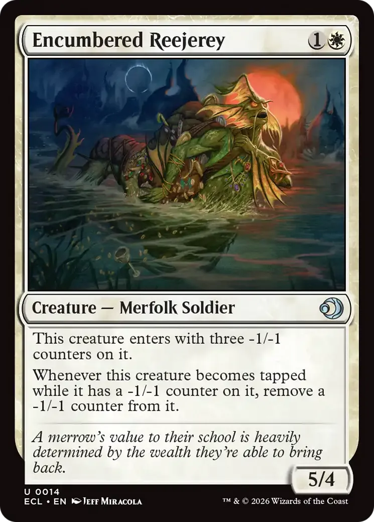 Encumbered Reejerey — Lorwyn Eclipsed — Magic: The Gathering