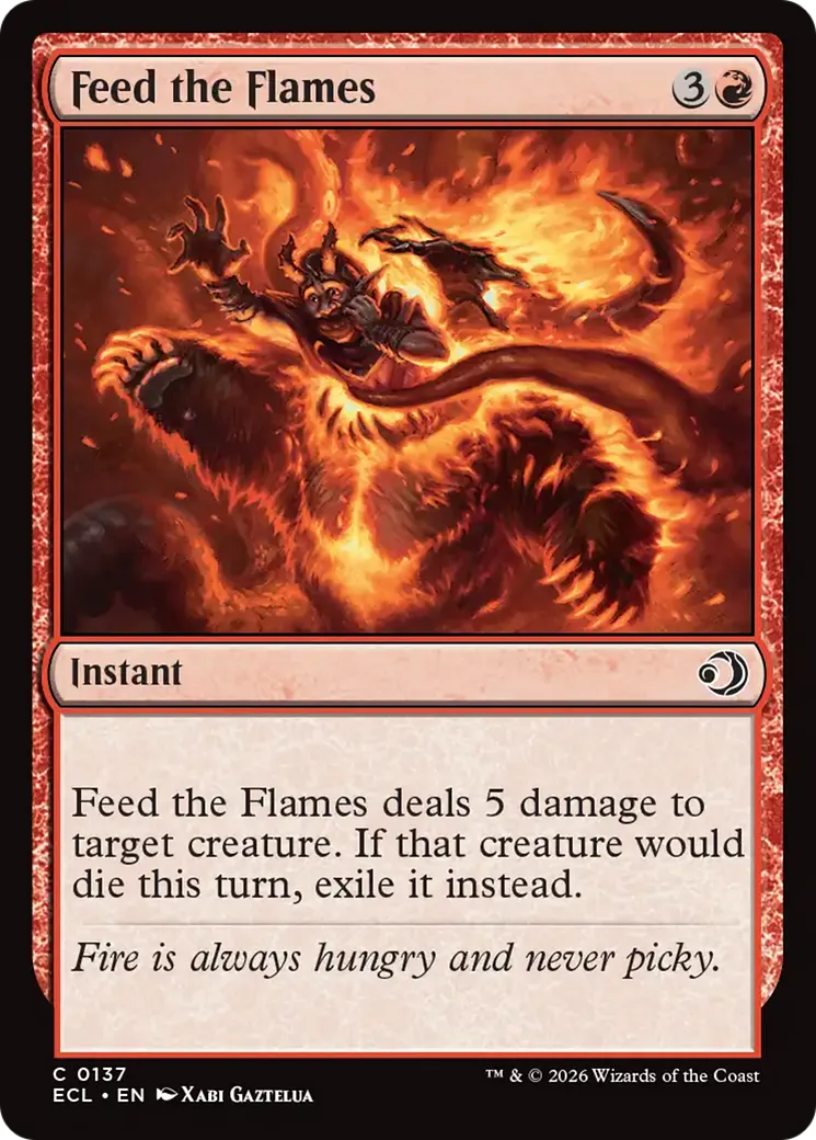 Nourrir les flammes — Lorwyn Eclipsed — Magic: The Gathering