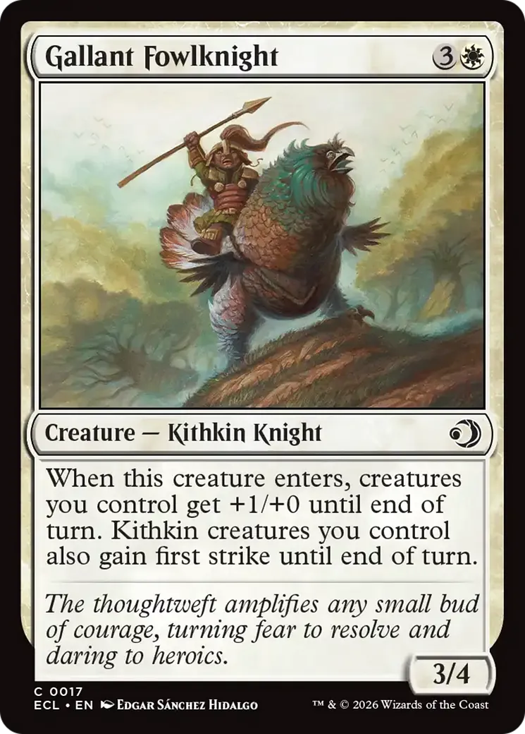 Gallinalier vaillant — Lorwyn Eclipsed — Magic: The Gathering