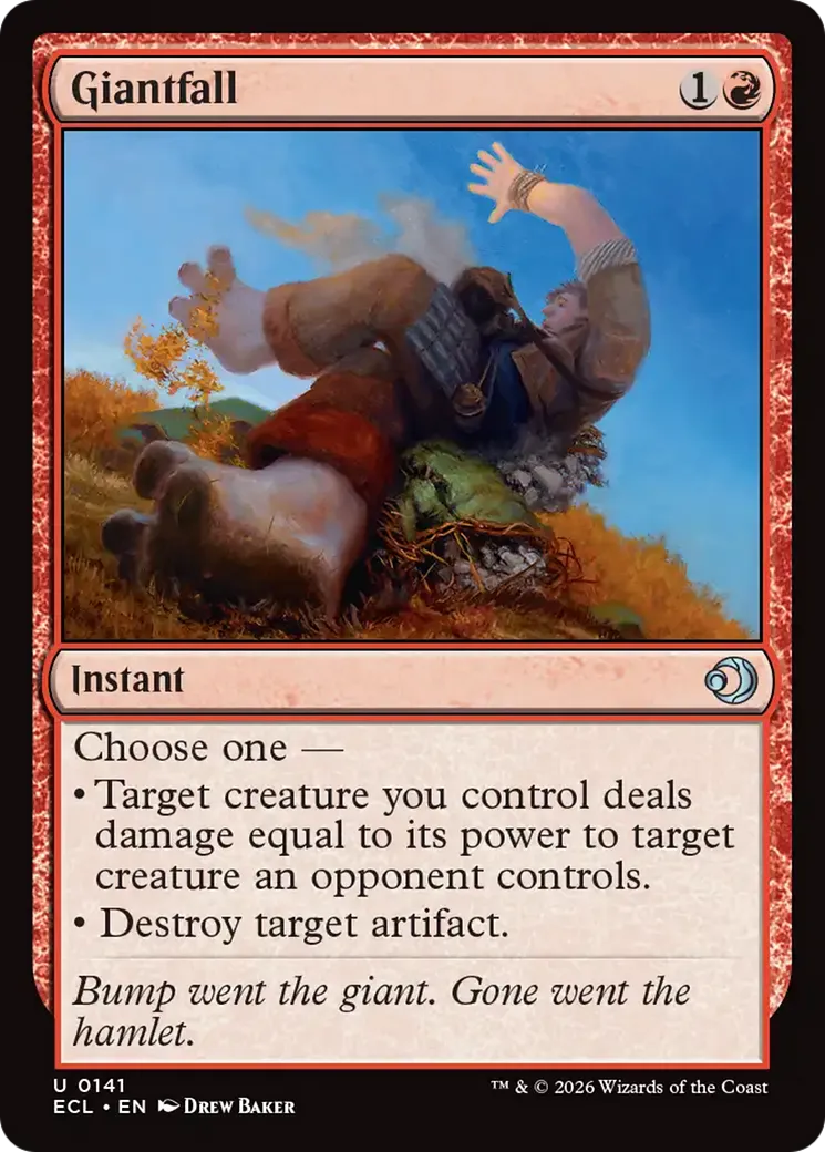 Giantfall — Lorwyn Eclipsed — Magic: The Gathering