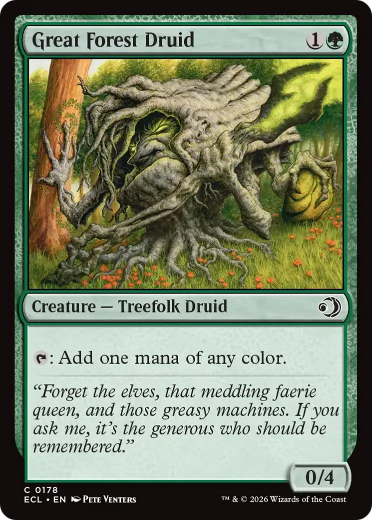 Druide de la grande forêt — Lorwyn Eclipsed — Magic: The Gathering