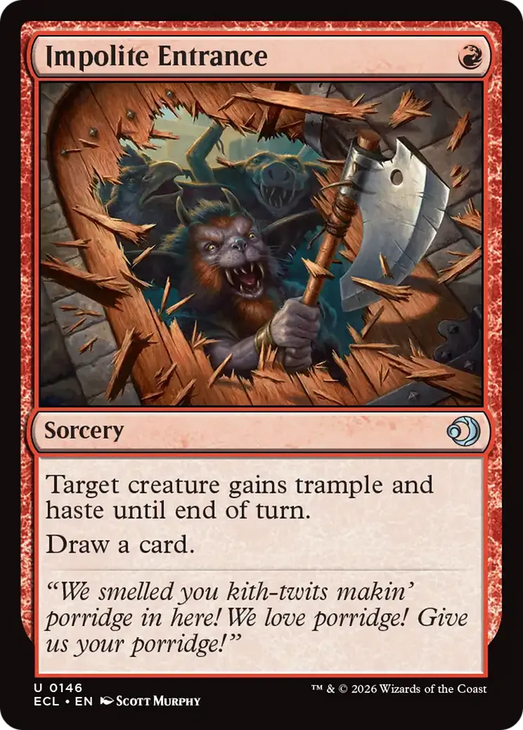 Impolite Entrance — Lorwyn Eclipsed — Magic: The Gathering