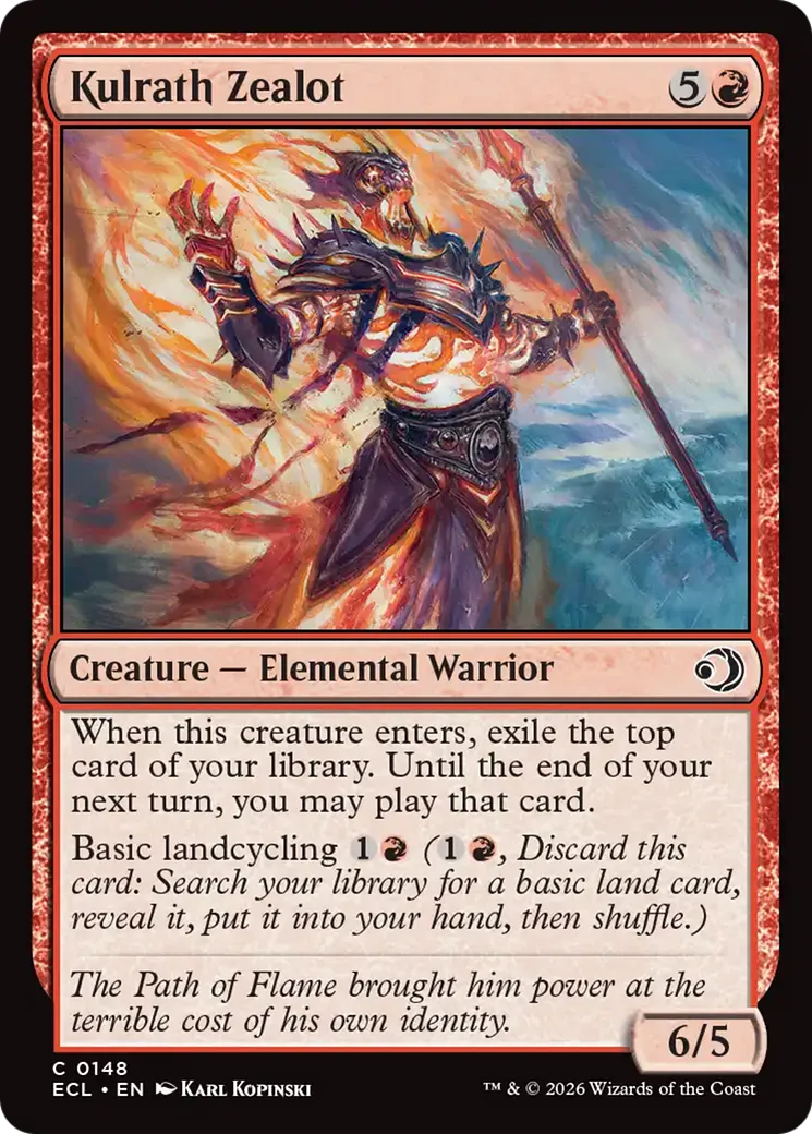 Kulrath Zealot — Lorwyn Eclipsed — Magic: The Gathering