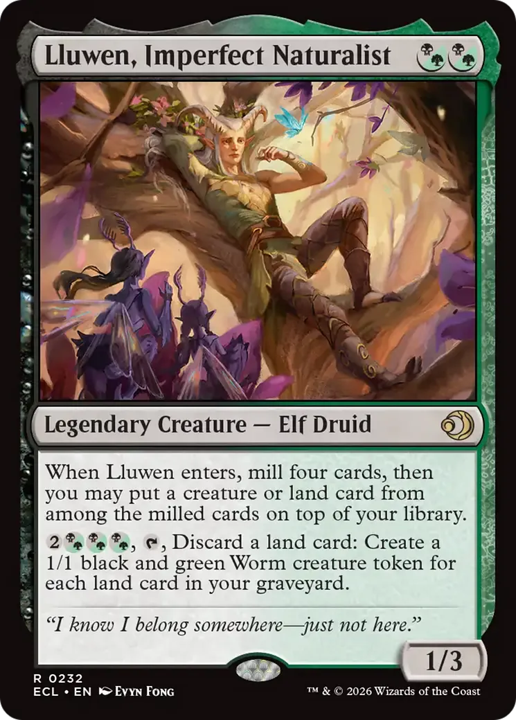 Lluwen, Imperfect Naturalist — Lorwyn Eclipsed — Magic: The Gathering