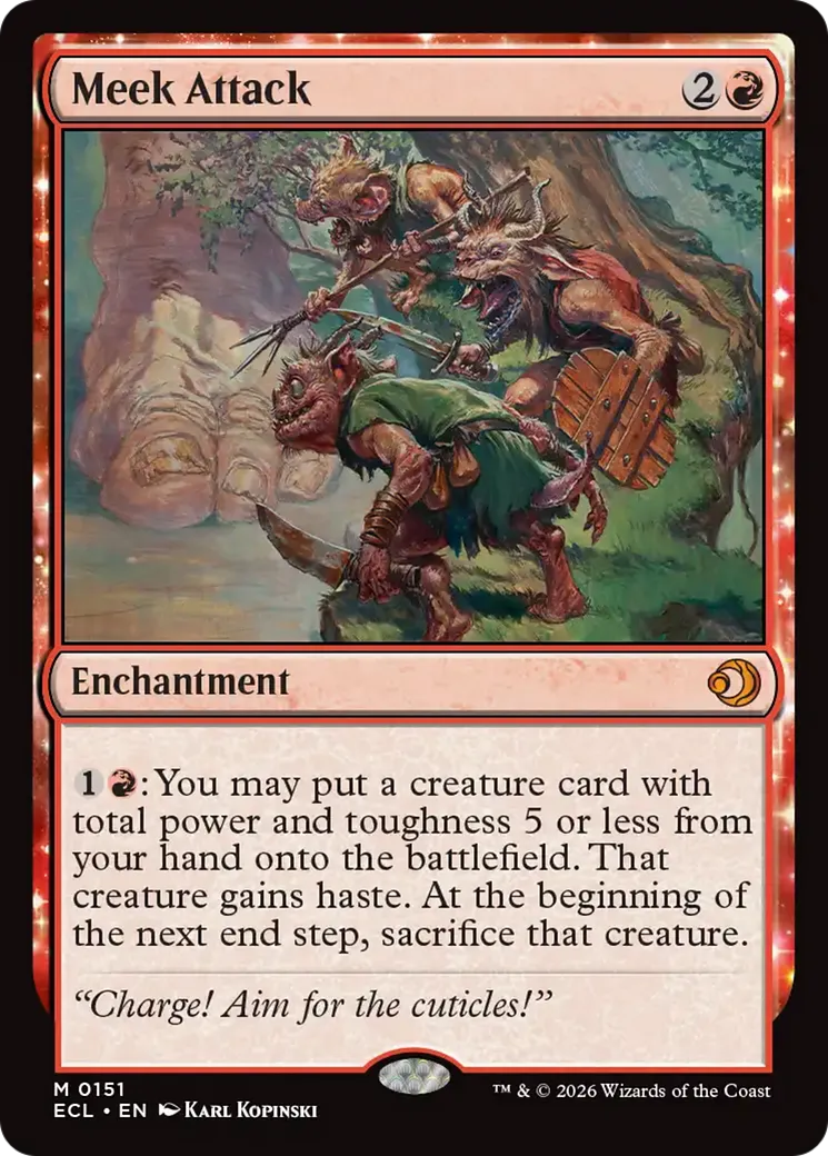 Meek Attack — Lorwyn Eclipsed — Magic: The Gathering