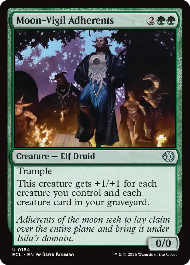 Moon-Vigil Adherents — Lorwyn Eclipsed — Magic: The Gathering