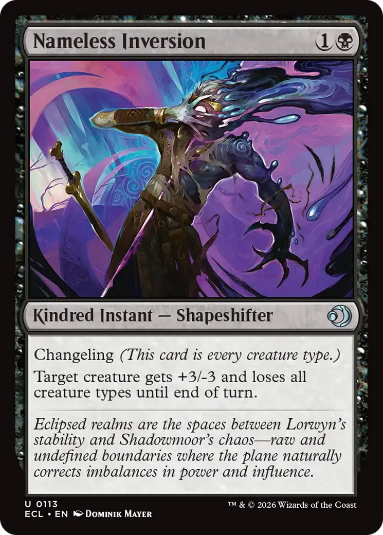 Inversion sans nom — Lorwyn Eclipsed — Magic: The Gathering