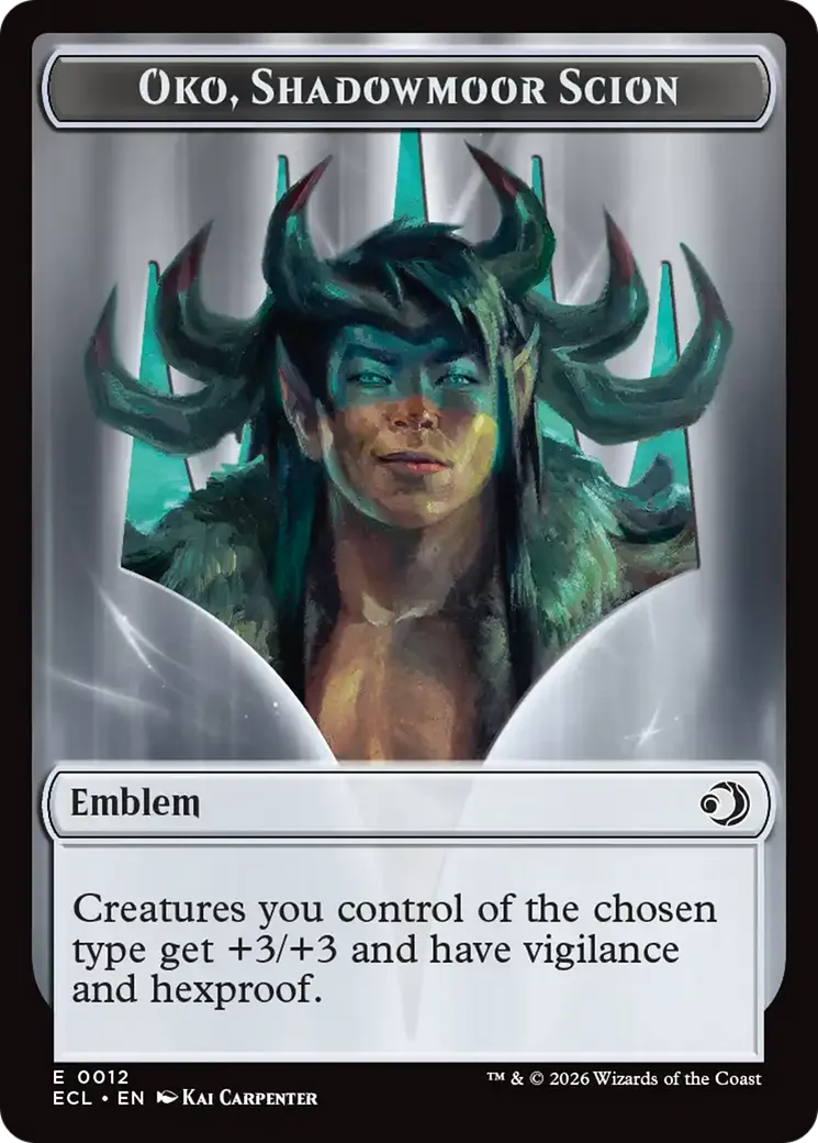 Oko, Shadowmoor Scion Emblem — Lorwyn Eclipsed — Magic: The Gathering