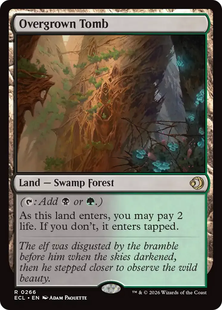 Overgrown Tomb — Lorwyn Eclipsed — Magic: The Gathering
