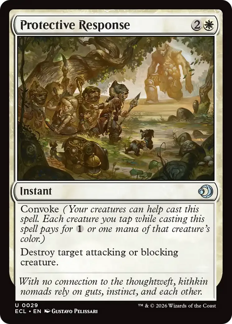 Réaction protectrice — Lorwyn Eclipsed — Magic: The Gathering