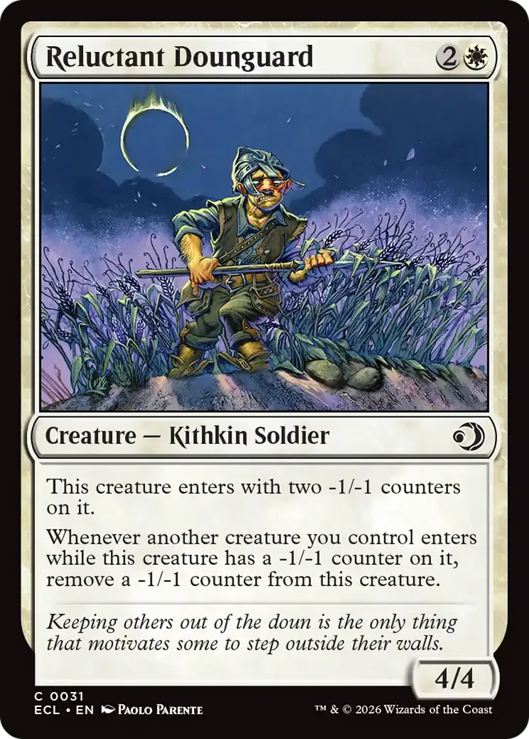 Garde de doune réticent — Lorwyn Eclipsed — Magic: The Gathering