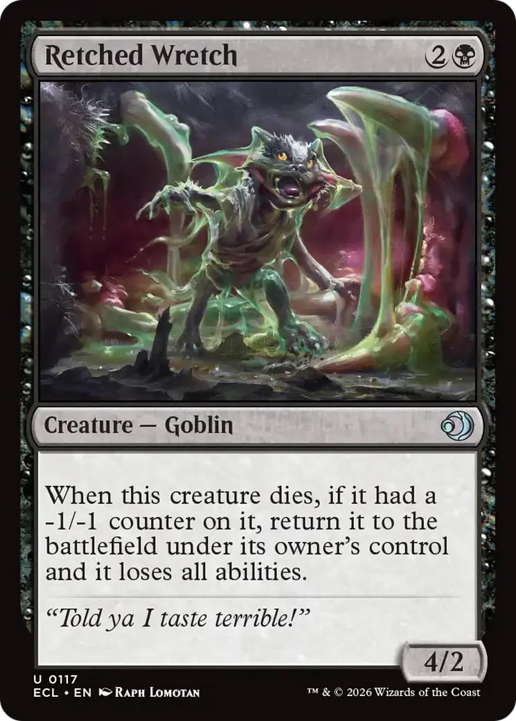 Misérable recrachée — Lorwyn Eclipsed — Magic: The Gathering
