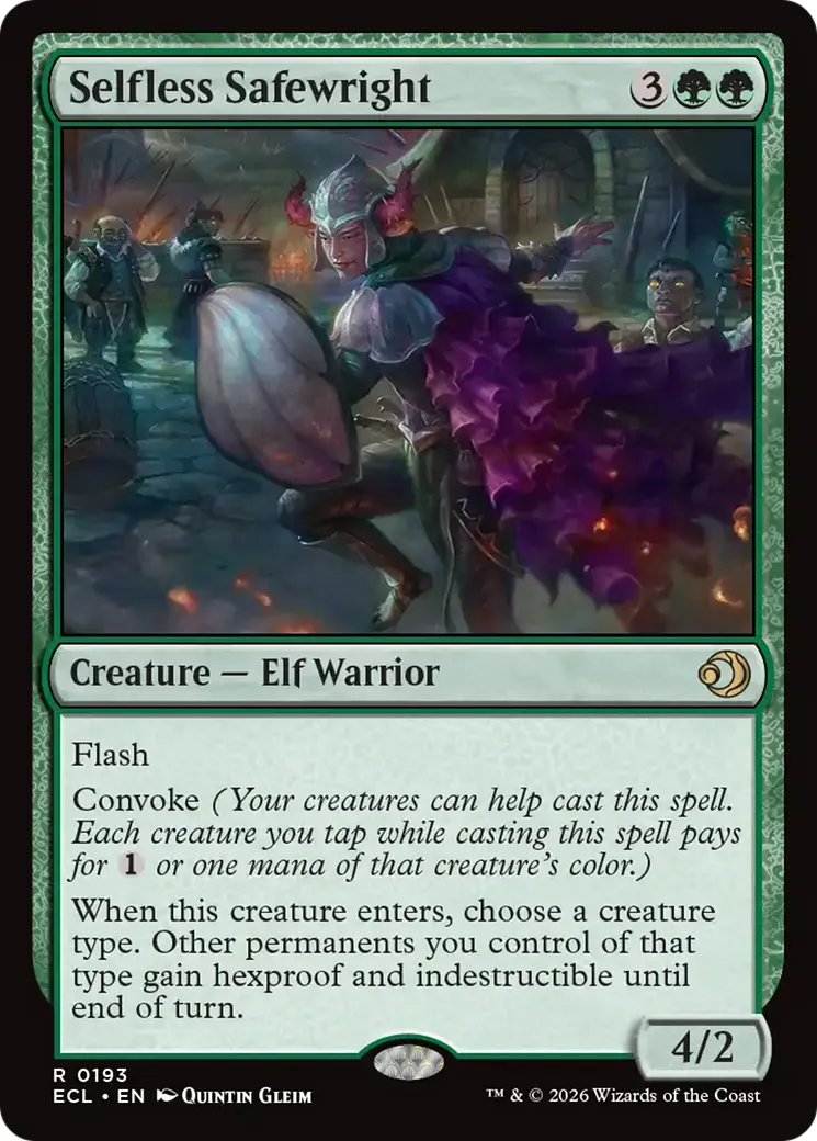 Selfless Safewright — Lorwyn Eclipsed — Magic: The Gathering